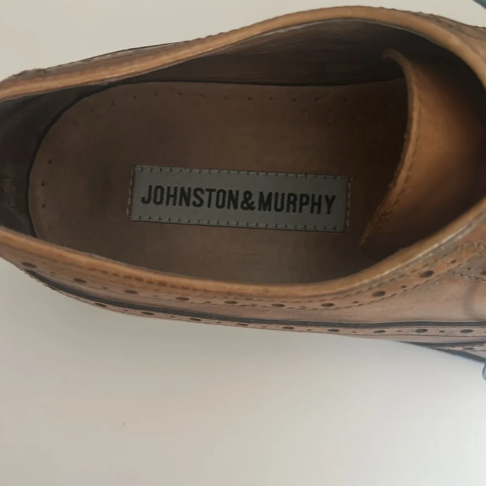 Johnston & Murphy Distressed Wingtip Shoes